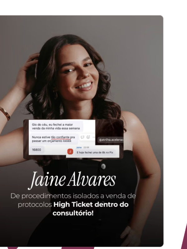 Jaine, aluna da mentoria trilha
